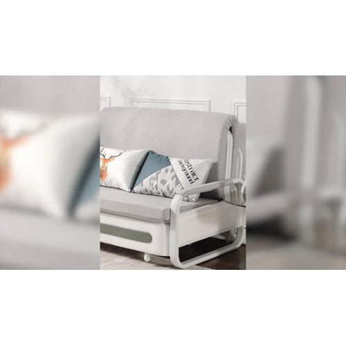 Latitude Run® Vergel 50.3'' Round Arm Sofa Bed & Reviews Wayfair